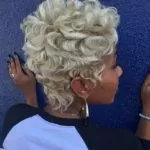 blonde curls and waves