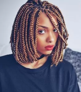 golden braided bob