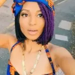 half purple bob braids