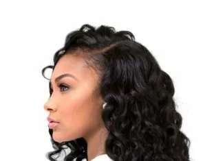 Side Part Sew In Styles long curly sew in side part