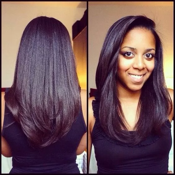 protective style relaxed hair