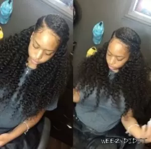 super curly sew in