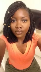 Bob Braids With Gold Beads