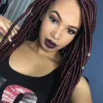 Burgundy Goddess Locs