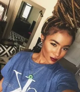 Goddess Locs High Bun