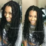 Goddess Locs With Middle Part
