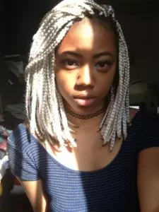 Light Grey Bob Braids