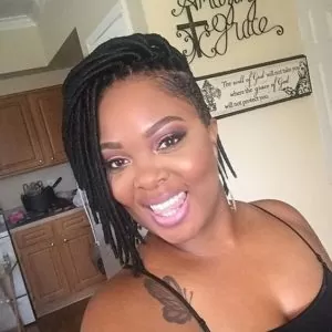 Short Faux Locs With Undercut