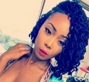 curly asymmetrical bob faux locs