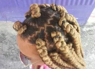 35 Dookie Braids Hairstyles golden dookie braids zig zag part