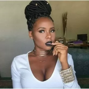 high bun goddess locs