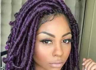 55 Goddess Locs Styles purple goddess locs