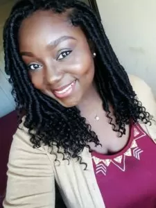 shoulder length goddess locs