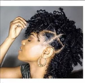 bantu knot mohawk