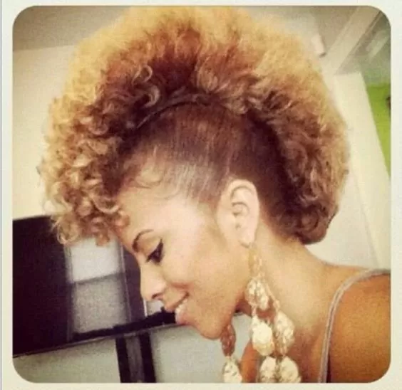 two toned frohawk
