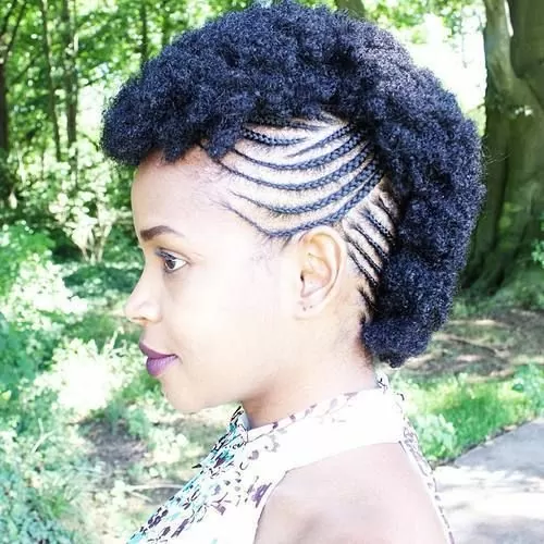 two toned frohawk