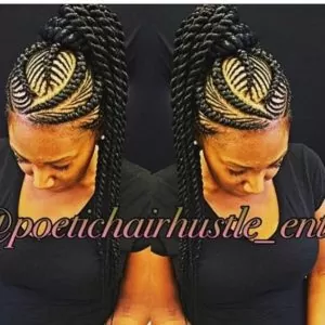 iverson braids high ponytail