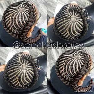 iverson braids with side braid