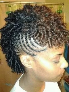 two toned frohawk