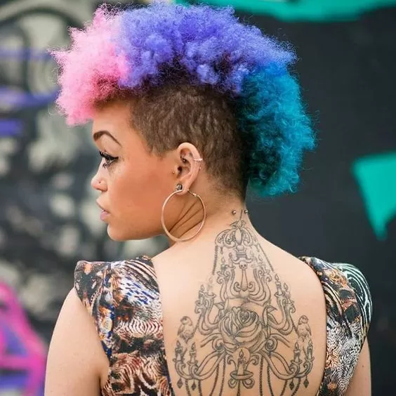 two toned frohawk