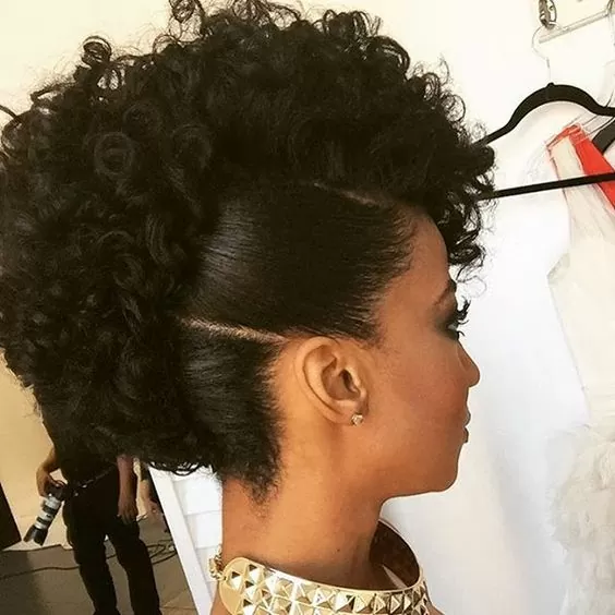 two toned frohawk