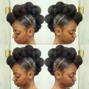 sleek tuck and roll frohawk