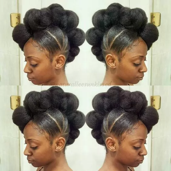 two toned frohawk