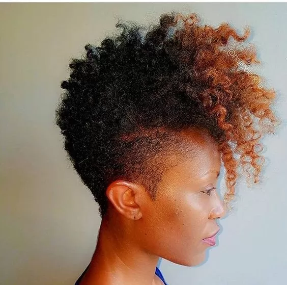 two toned frohawk