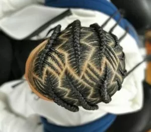 zig zag large and small iverson braids
