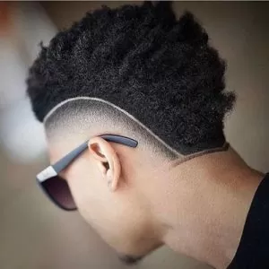 Burst Fade With Shaved Part