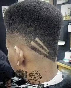 Burst Fade With V Shape