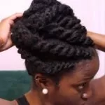 Chunky Marley Flat Twist Updo