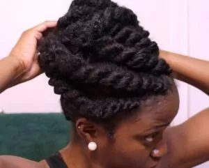 Chunky Marley Flat Twist Updo