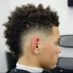 Fluffy Burst Fade Frohawk