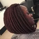Medium Sized Box Braid Stacked Bob