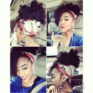 Pineapple With Side Bangs