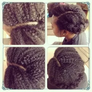 Roll Tuck And Pin Crochet Braids
