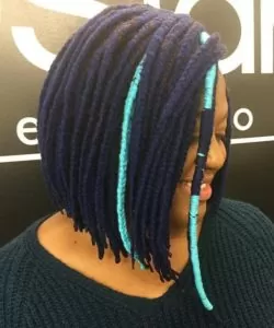 Short Multi-Colored Yarn Braids