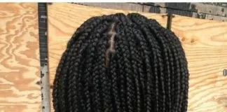 Stacked Box Braids Bob