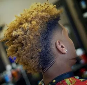 Textured Frohawk With Two Lines