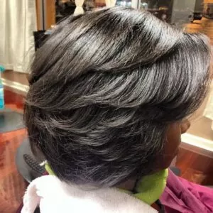 dominican blowout shiny hair