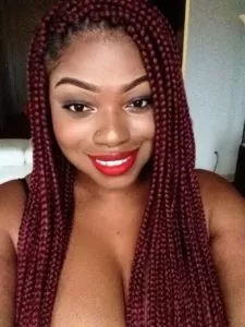 Classic Red Box Braids