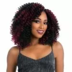 Crochet Braids With Burgundy Highlights