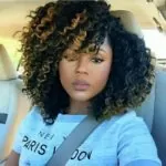 Crochet Braids With Golden Streaks