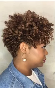Golden Brown Tapered Crochet Braids