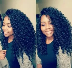 Long Crochet Braids With Side Parts