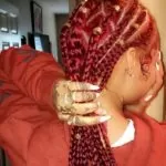 Multi Sized Red Box Braids