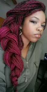 Red Box Braids Jumbo Braid