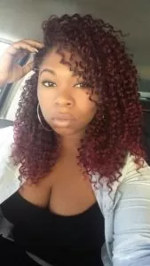 Red Crochet Braids