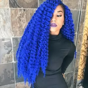 Royal Blue Crochet Braids